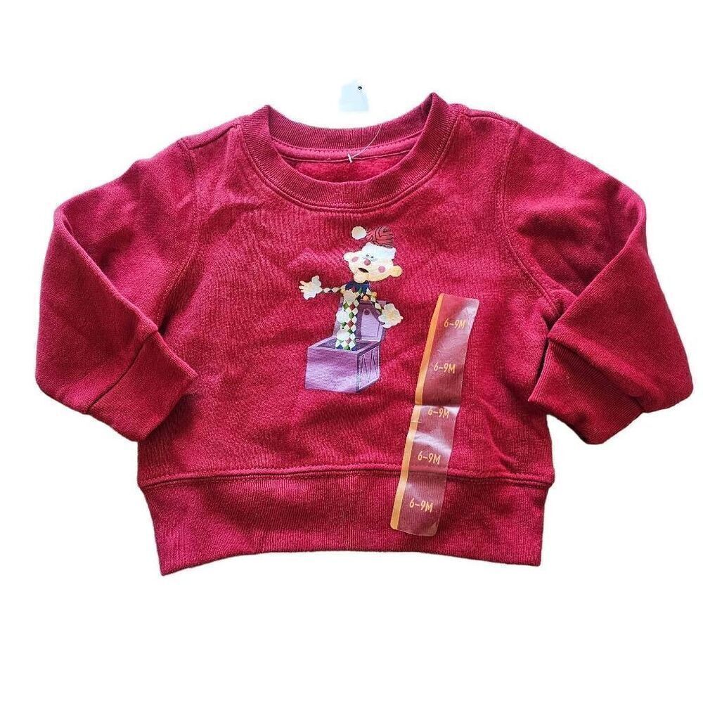 Rudolph Charlie in the box Christmas sweater Sz 3-6 M